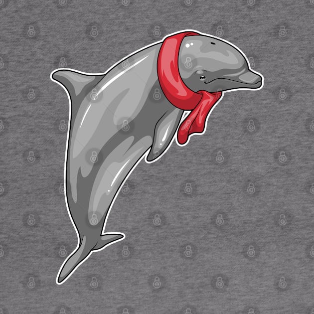 Dolphin Scarf by Markus Schnabel